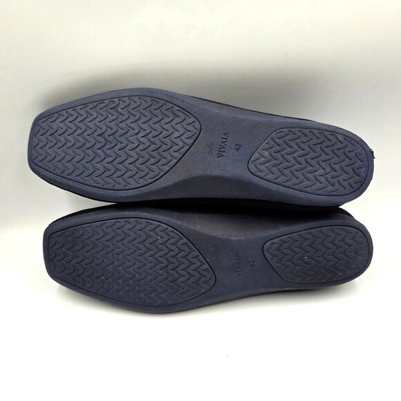 Vivaia Shoes Womens 42 /10.5 Navy Blue Margot Square Toe Mary Jane - Picture 8 of 10